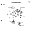 ESCUTCHEON ASSEMBLY Diagram and Parts List for C228B-C  Jenn-Air Cooktop