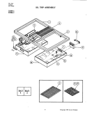 TOP ASSEMBLY Diagram and Parts List for C228B-C  Jenn-Air Cooktop