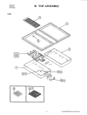 TOP ASSEMBLY (C226) Diagram and Parts List for C226  Jenn-Air Cooktop