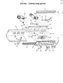 CONTROL PANEL Diagram and Parts List for 2550ENB  Jenn-Air Wall Oven