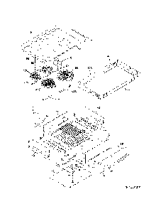 Top/Drawer Diagram and Parts List for 79042569315  Kenmore Range