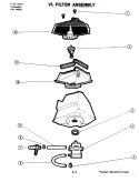 FILTER ASSEMBLY Diagram and Parts List for DU486-C  Jenn-Air Dishwasher