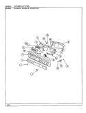 CONTROL PANEL Diagram and Parts List for DU466W-40  Jenn-Air Dishwasher