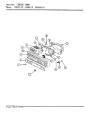 CONTROL PANEL Diagram and Parts List for DU466W-25  Jenn-Air Dishwasher