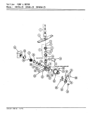 PUMP ASSEMBLY Diagram and Parts List for DU466W-25  Jenn-Air Dishwasher