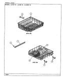 RACK Diagram and Parts List for DU466-45  Jenn-Air Dishwasher