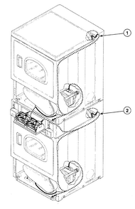 Harnesses 2 Diagram and Parts List for SSET17WF1500  Speed Queen Dryer