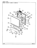 DOOR Diagram and Parts List for DU466W-48  Jenn-Air Dishwasher