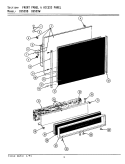 PANEL ASSEMBLY Diagram and Parts List for DU599W  Jenn-Air Dishwasher