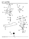 TUB SUPPORT Diagram and Parts List for DU599W  Jenn-Air Dishwasher