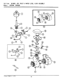 BLOWER ASSEMBLY Diagram and Parts List for DU599W  Jenn-Air Dishwasher