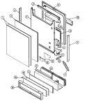 DOOR (DW760S) Diagram and Parts List for DW760S  Jenn-Air Dishwasher