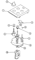 CONTROL ASSEMBLY Diagram and Parts List for CVG4280S  Jenn-Air Cooktop
