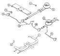 Part Location Diagram of 12200045 Whirlpool KIT- BURNE