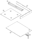 BURNER BOX Diagram and Parts List for CCR466B  Jenn-Air Cooktop