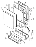 Part Location Diagram of 912526 Whirlpool Access Panel Trim (formed)