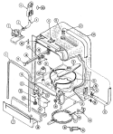 TUB Diagram and Parts List for DW960B  Jenn-Air Dishwasher