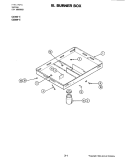 BURNER BOX Diagram and Parts List for C236B-E  Jenn-Air Cooktop