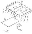 BURNER BOX ASSEMBLY Diagram and Parts List for CG206B-E  Jenn-Air Cooktop