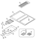 TOP ASSEMBLY Diagram and Parts List for C238B-C  Jenn-Air Cooktop