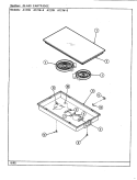 GLASS CARTRIDGE Diagram and Parts List for A121B  Jenn-Air Cooktop