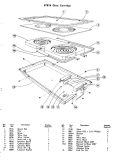 GLASS CARTRIDGE Diagram and Parts List for 87848  Jenn-Air Cooktop
