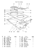 METAL TOP CARTRIDGE Diagram and Parts List for 87848  Jenn-Air Cooktop