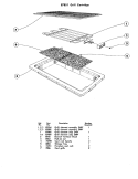 GRILL CARTRIDGE Diagram and Parts List for 87848  Jenn-Air Cooktop