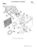 BLOWER ASSEMBLY Diagram and Parts List for C100  Jenn-Air Cooktop