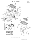 TOP ASSEMBLY Diagram and Parts List for C100  Jenn-Air Cooktop