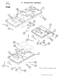 BURNER BOX ASSEMBLY Diagram and Parts List for C100  Jenn-Air Cooktop