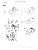 ESCUTCHEON ASSEMBLY Diagram and Parts List for C220  Jenn-Air Cooktop