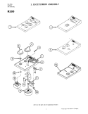 ESCUTCHEON ASSEMBLY Diagram and Parts List for R200  Jenn-Air Cooktop