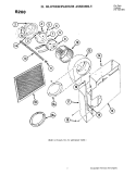 BLOWER ASSEMBLY Diagram and Parts List for R200  Jenn-Air Cooktop