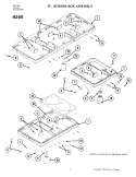 BURNER BOX ASSEMBLY Diagram and Parts List for R200  Jenn-Air Cooktop