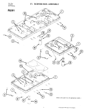 BURNER BOX ASSEMBLY Diagram and Parts List for R201  Jenn-Air Cooktop