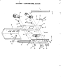 CONTROL PANEL Diagram and Parts List for 2555ENB  Jenn-Air Range