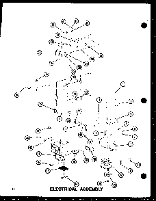 Electrical Assembly Diagram and Parts List for RC-10S P72649-2M Amana Microwave