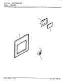ESCUTCHEON KIT Diagram and Parts List for RDK100W  Jenn-Air Range