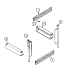TRIM KITS Diagram and Parts List for A626B  Jenn-Air Wall Oven