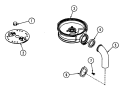 UPPER HOUSING (GRINDING) Diagram and Parts List for GC75  Jenn-Air Food Waste Disposer