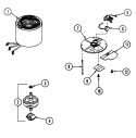 ELECTRICAL COMPONENTS Diagram and Parts List for GB60  Jenn-Air Food Waste Disposer