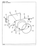 DOOR Diagram and Parts List for LSE2700W  Jenn-Air Washer Dryer Combo