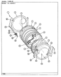 TUMBLER (LSG7800ABx) Diagram and Parts List for LSG7800ABE  Maytag Washer Dryer Combo