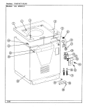CABINET (REAR) Diagram and Parts List for LSE2700W  Jenn-Air Washer Dryer Combo