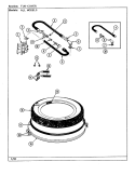 TUB COVER Diagram and Parts List for LSE2700W  Jenn-Air Washer Dryer Combo
