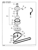 BASE ASSEMBLY Diagram and Parts List for LSE2700W  Jenn-Air Washer Dryer Combo