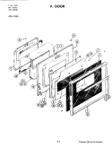 DOOR Diagram and Parts List for 21238  Jenn-Air Wall Oven