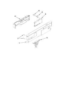 Control Panel And Latch Parts Diagram and Parts List for MDBH969AWB3  Maytag Dishwasher