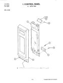 CONTROL PANEL (UPPER) Diagram and Parts List for 21336  Jenn-Air Microwave Oven Combo
